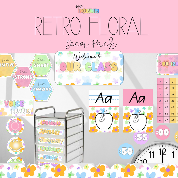 Retro Floral Classroom Decor