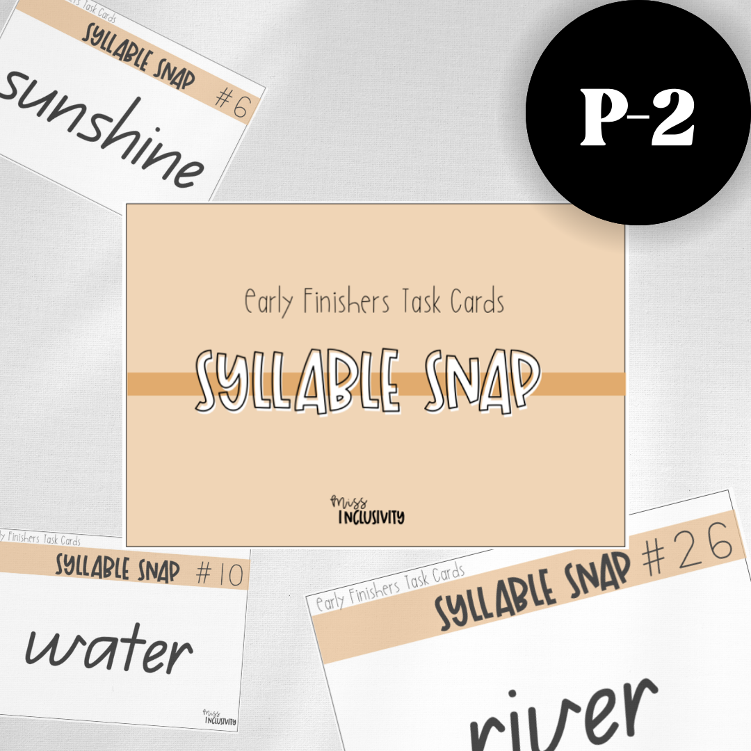 Syllable Snap Task Cards