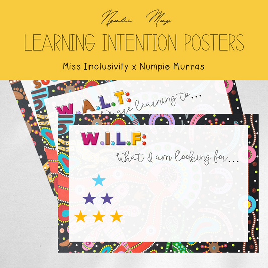 Ngalii May Learning Intention Posters