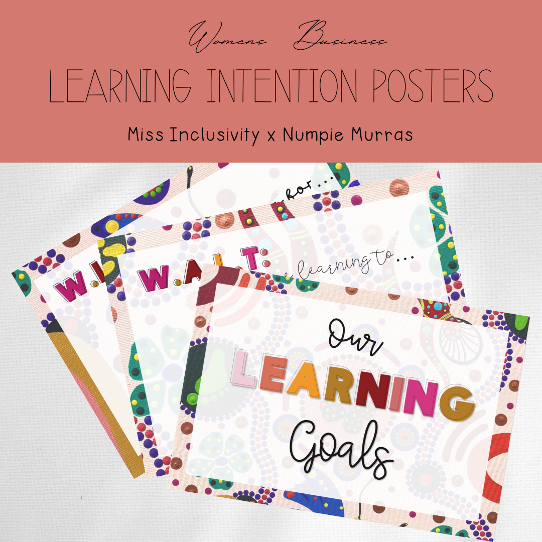 Womens Business Learning Intention Posters