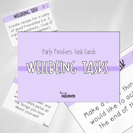 Wellbeing Task Card Prompts