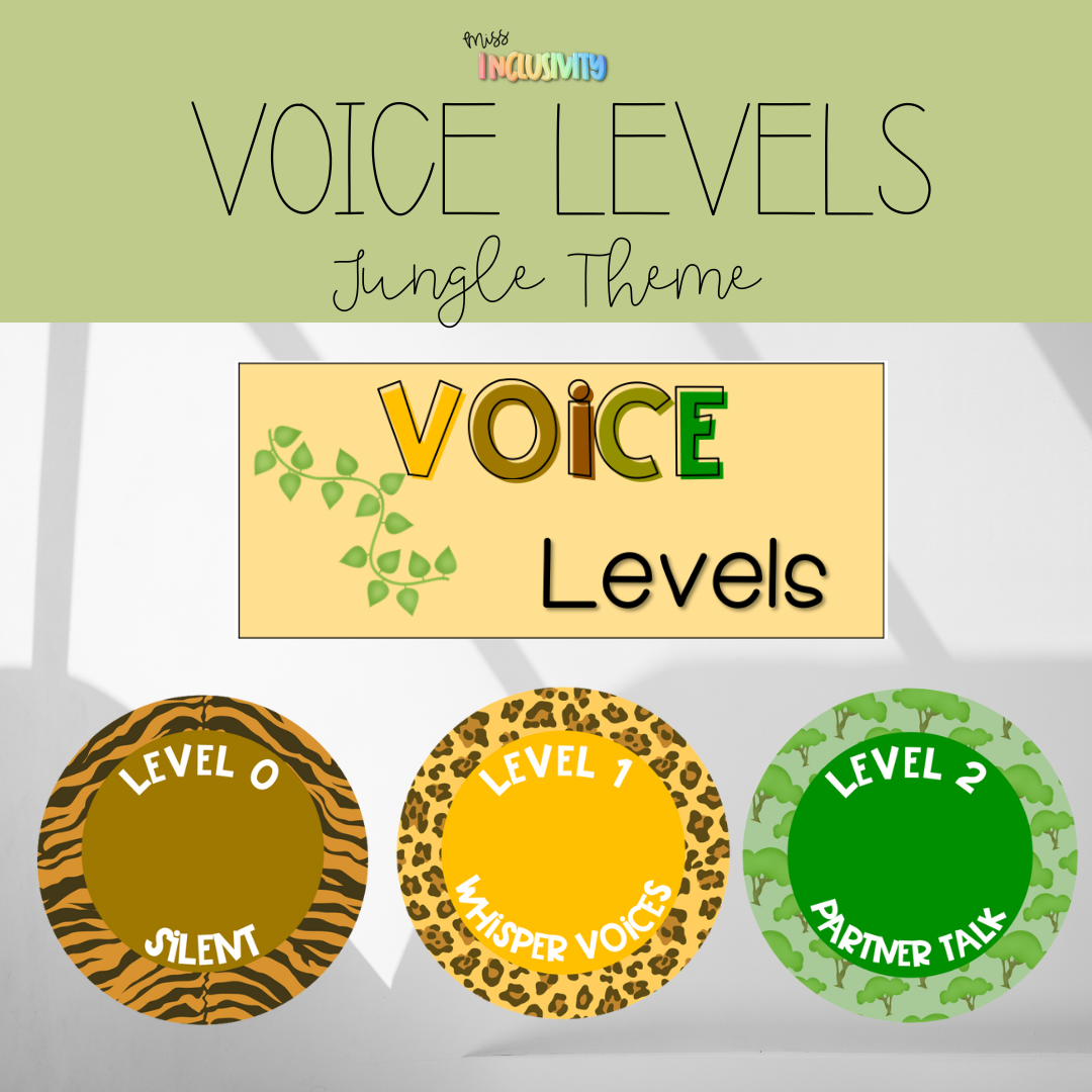 Jungle Voice Level Light Labels