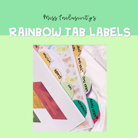 Rainbow Tab Labels