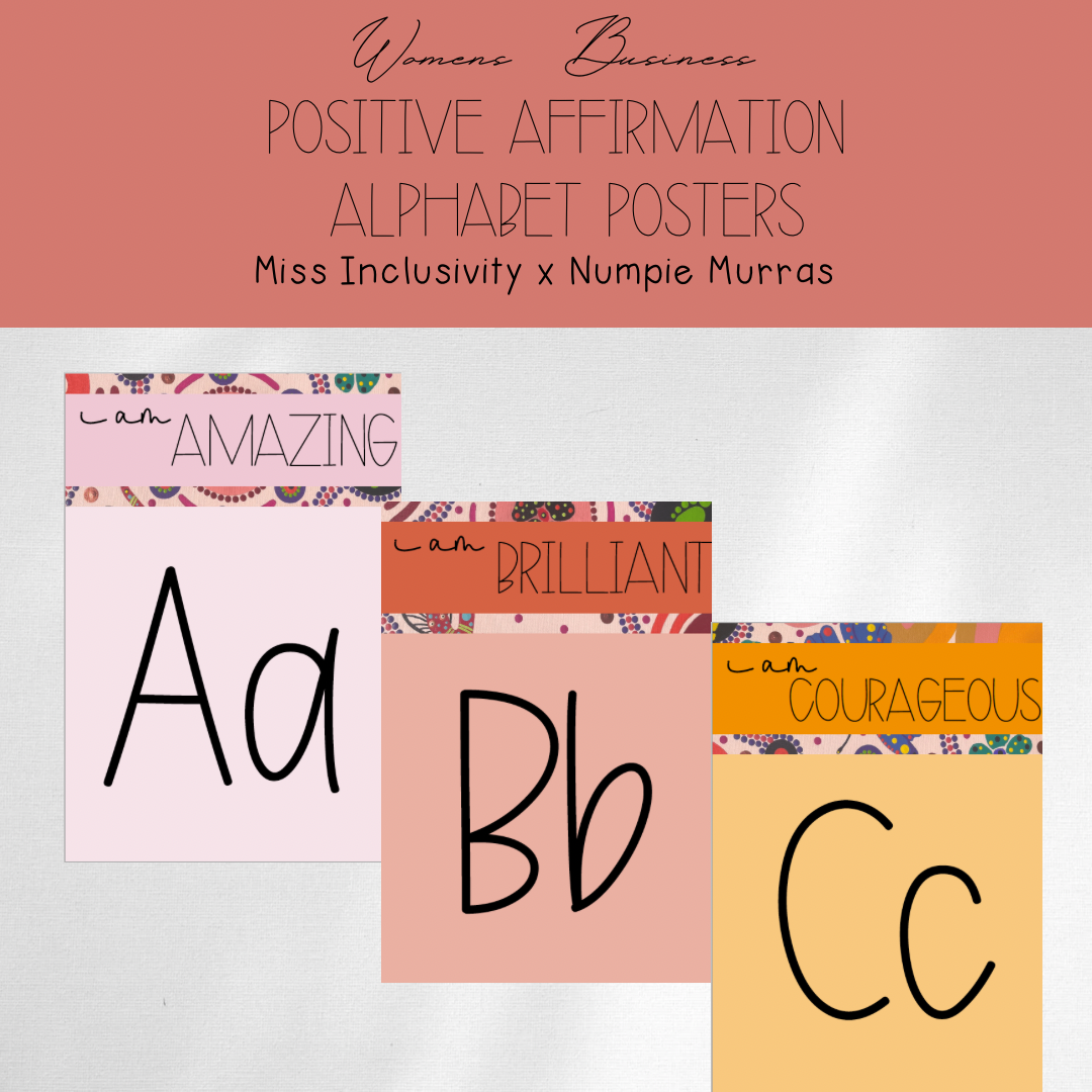Womens Business Affirmation Alphabet Posters